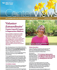 Cover of CenterViews Spring 2021 newsletter